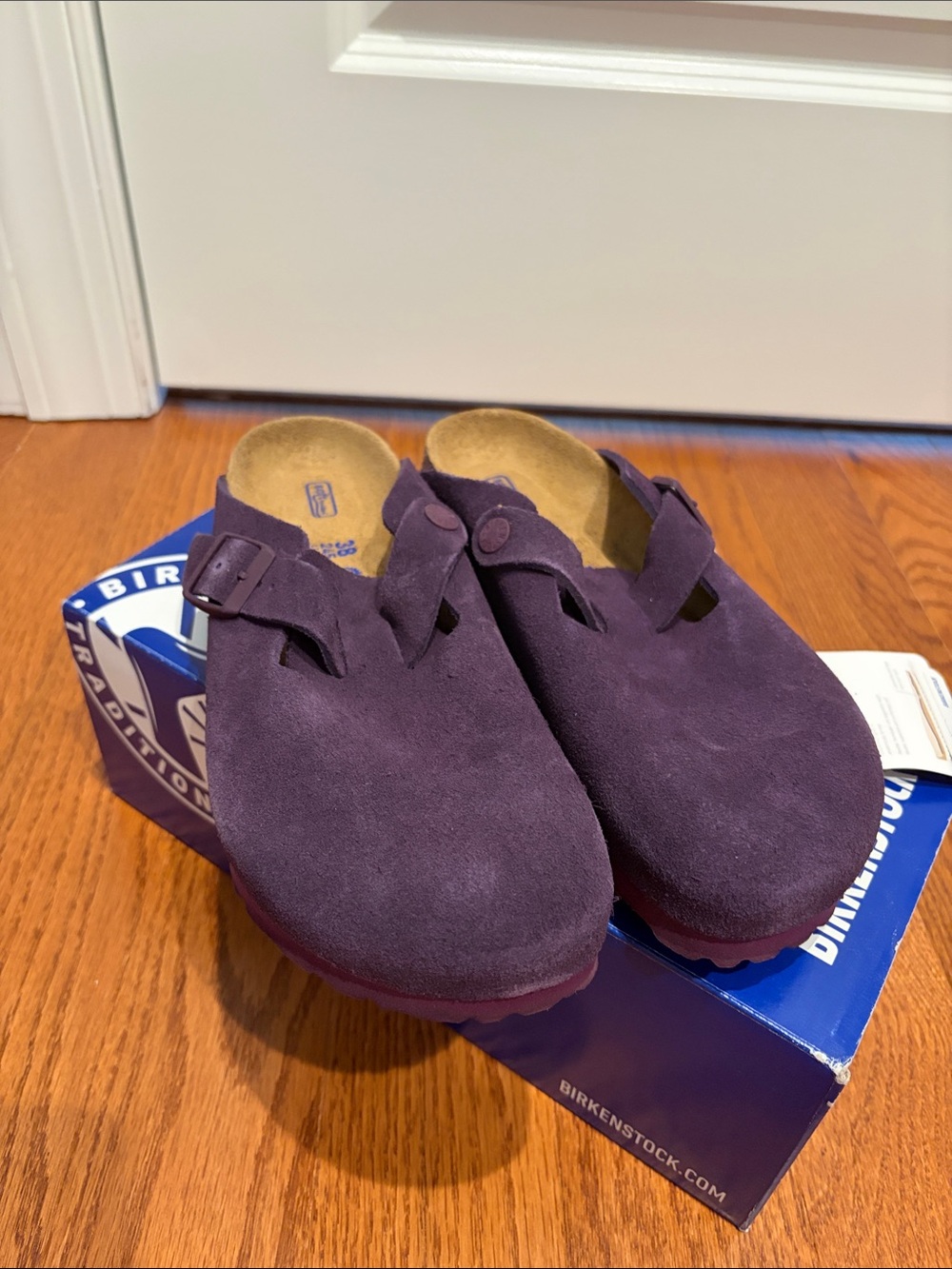 Birkenstock Purple Boston Slip-On Clog
